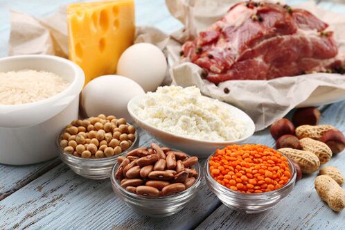 Fontes de proteína em uma dieta proteica